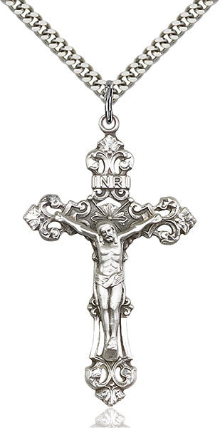 Mens sterling clearance silver crucifix