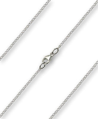 13 Sterling Silver Light Chain With Clasp (1.20Mm Thick)