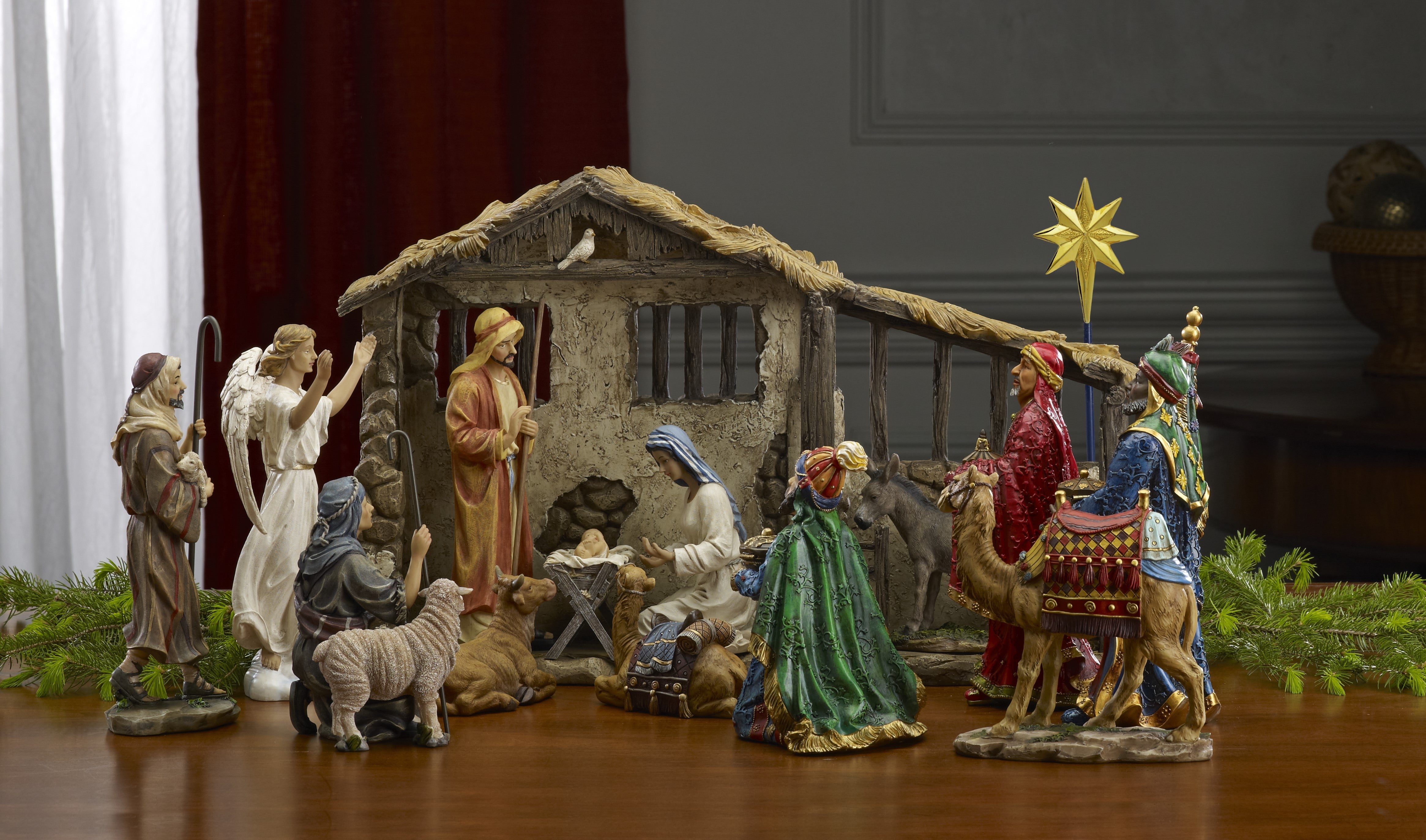 Real Life Nativity - 14 Inch Figures