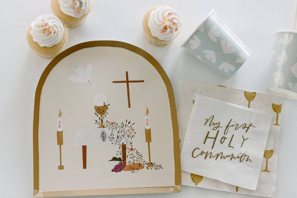 Communion Dinner Plates | Catholic Party Paper Goods