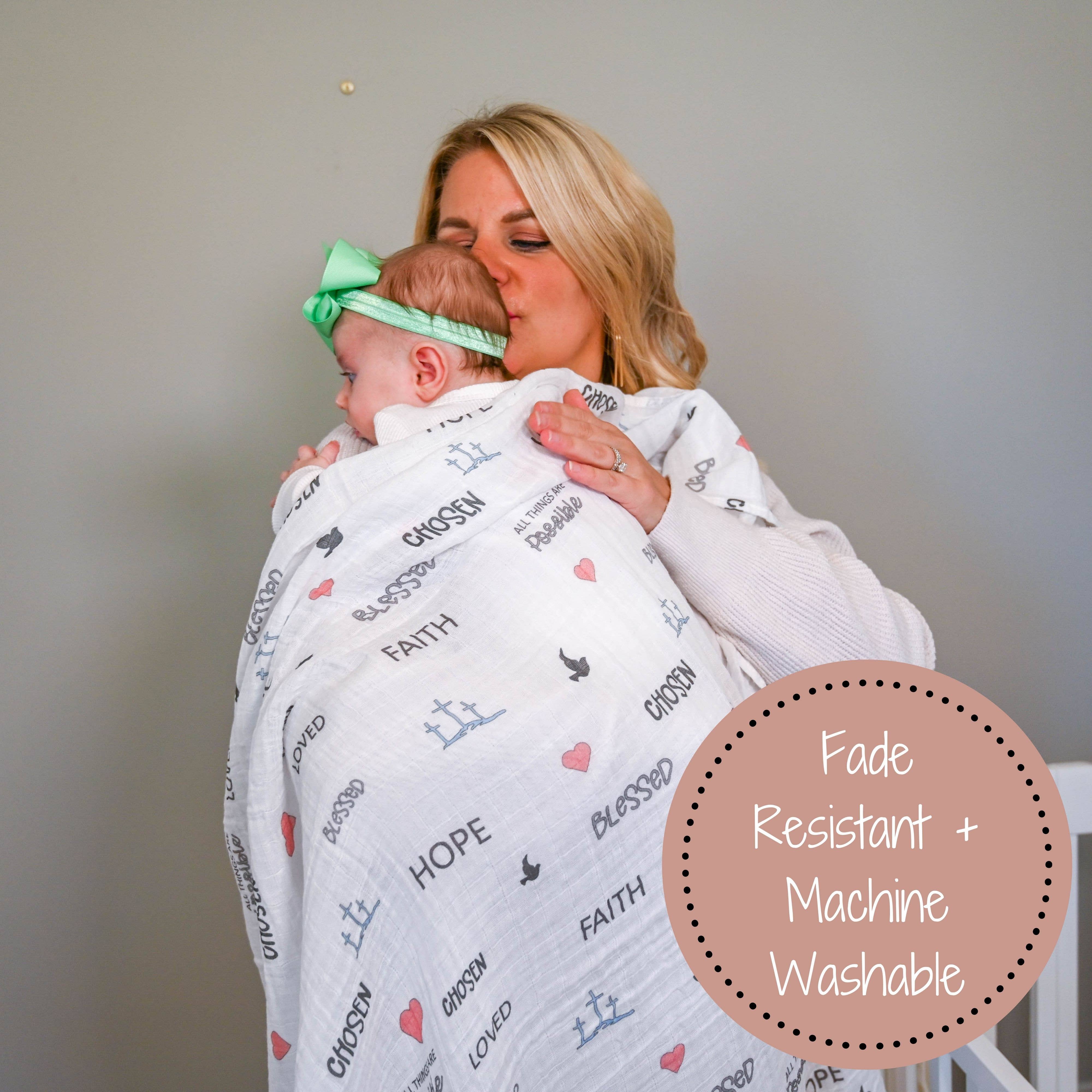 All Things Possible Baby Swaddle Blanket