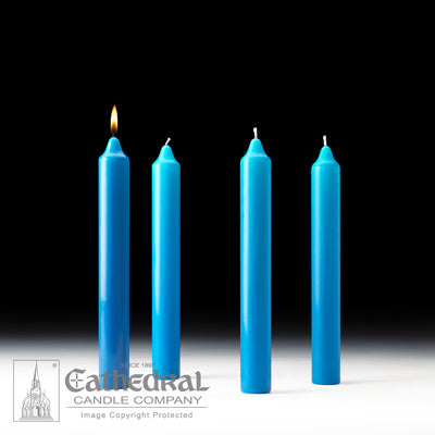 Advent Church Candle Sets Stearine [Purple and Blue options]