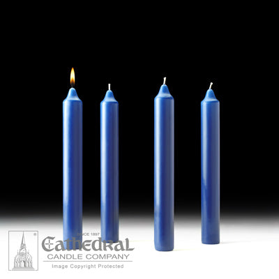 Advent Church Candle Sets Stearine [Purple and Blue options]