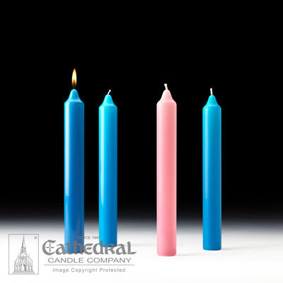 Advent Church Candle Sets Stearine [Purple and Blue options]