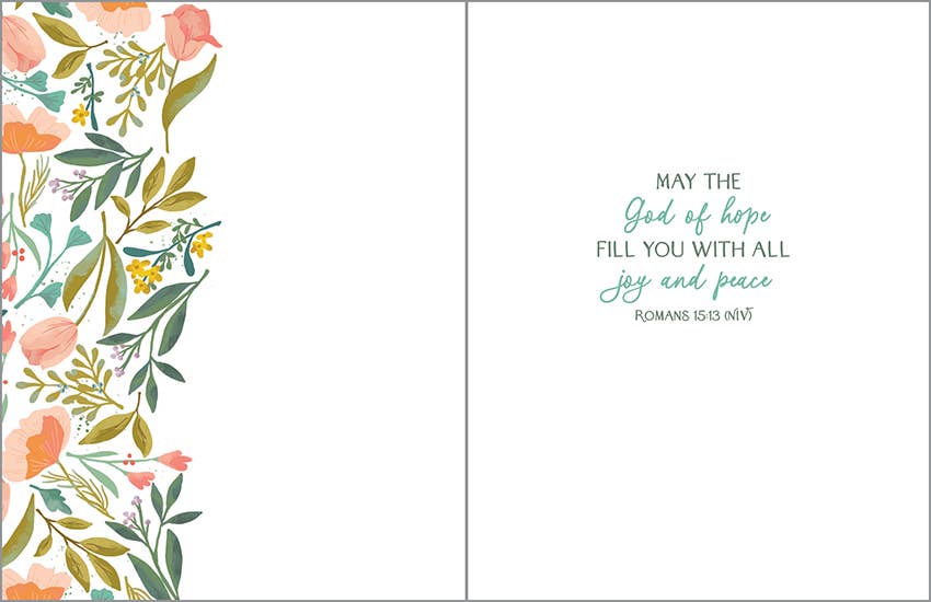 With Scripture Easter Greeting Card - Easter Cross