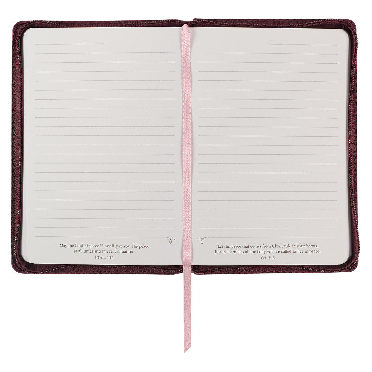 Walk By Faith Beet Red Faux Leather Classic Journal with Zippered Closure - 2 Corinthians 5:7