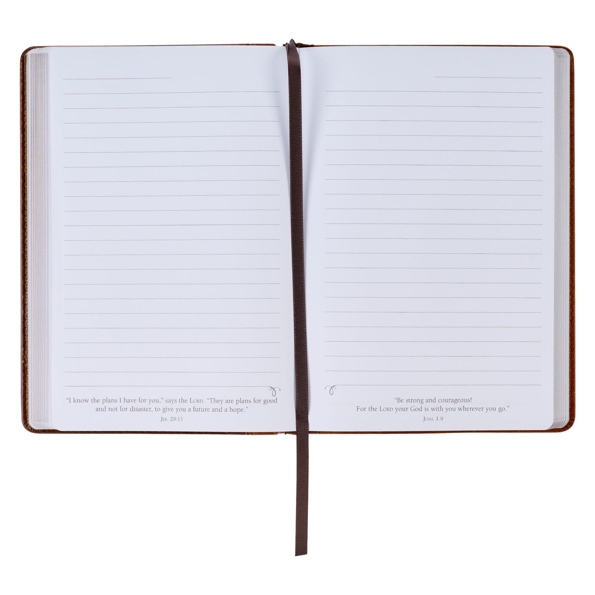 Stand Firm Two-tone Brown Faux Leather Classic Journal - 1 Corinthians 16:13