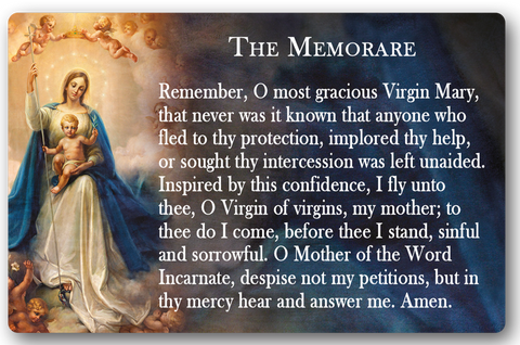 Memorare Prayer ID Card