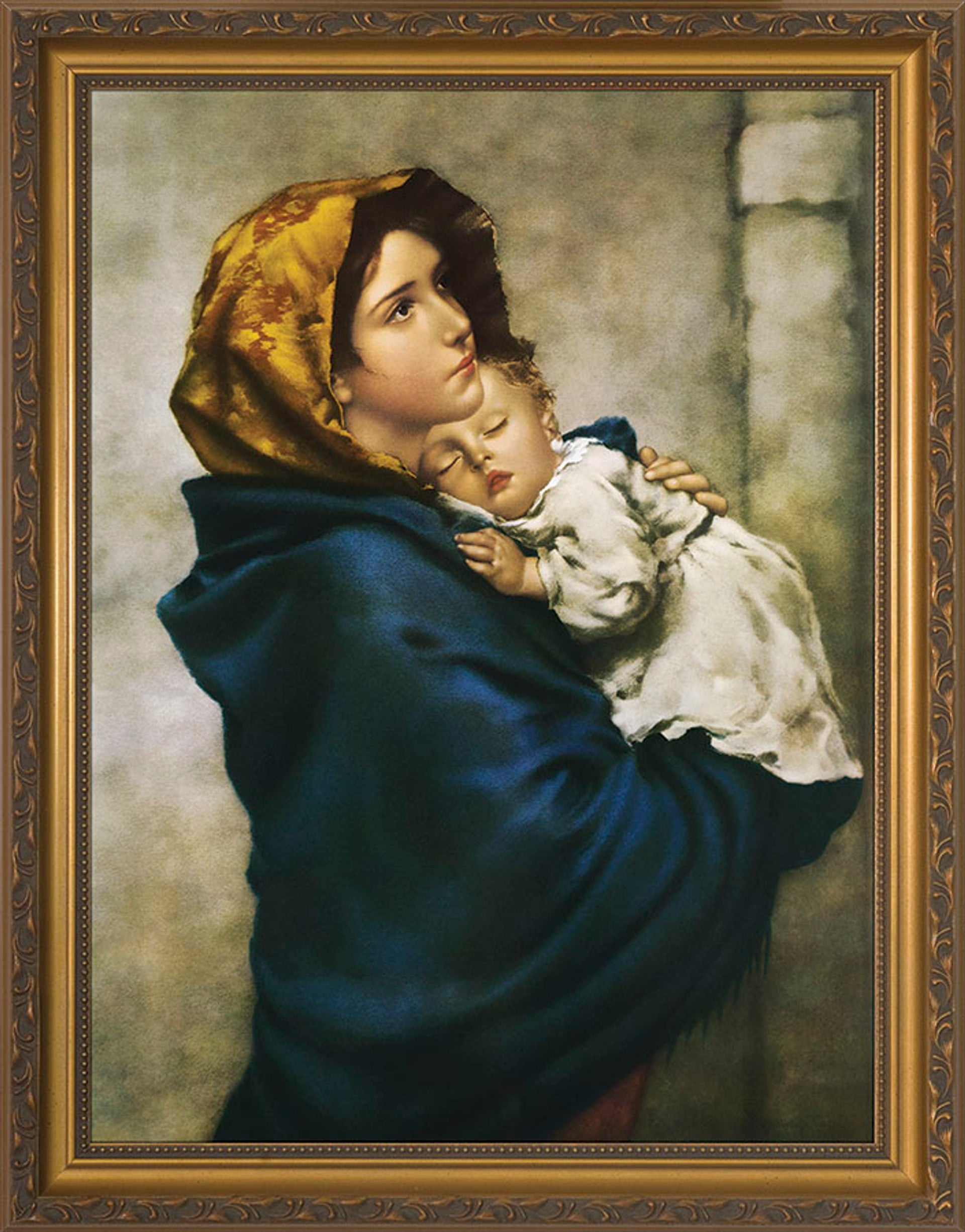 Madonna of the Streets - Standard Gold Framed Art 8x10