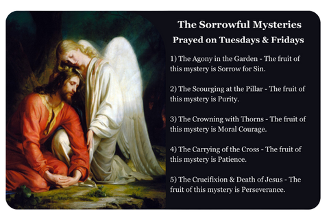 Sorrowful Mysteries ID Card