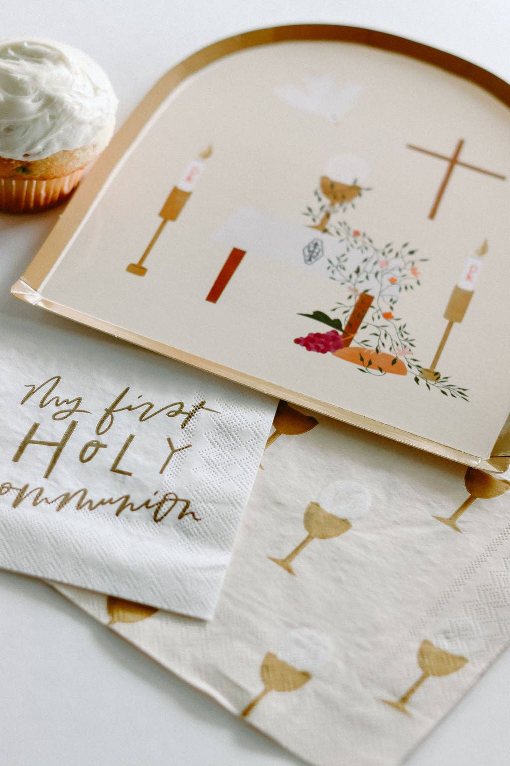 Communion Dinner Plates | Catholic Party Paper Goods