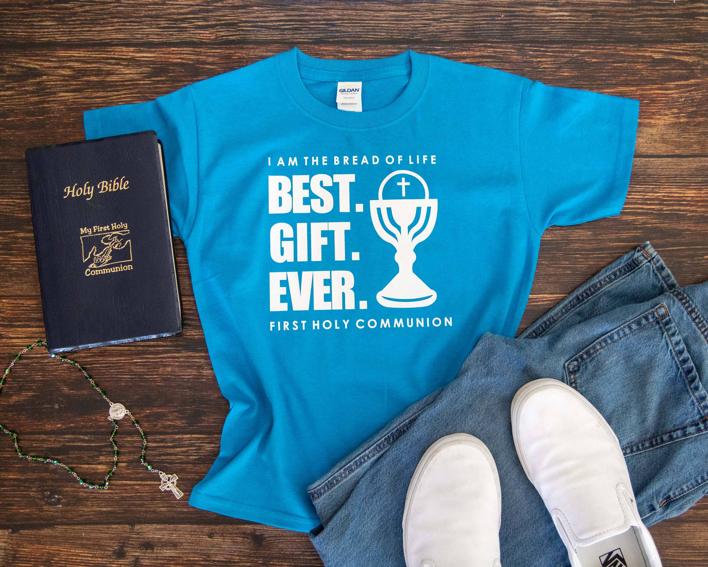 First Holy Communion T-Shirt for Boys - Best Gift Ever