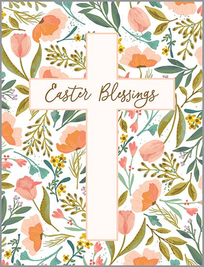 With Scripture Easter Greeting Card - Easter Cross