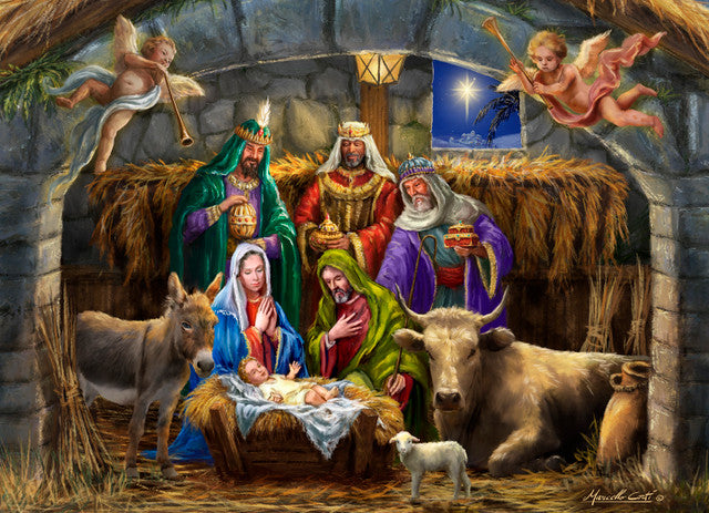 In the Manger Jigsaw Puzzle Advent Calendar