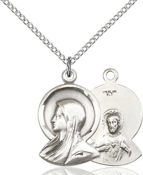 Sterling Silver Madonna Pendant