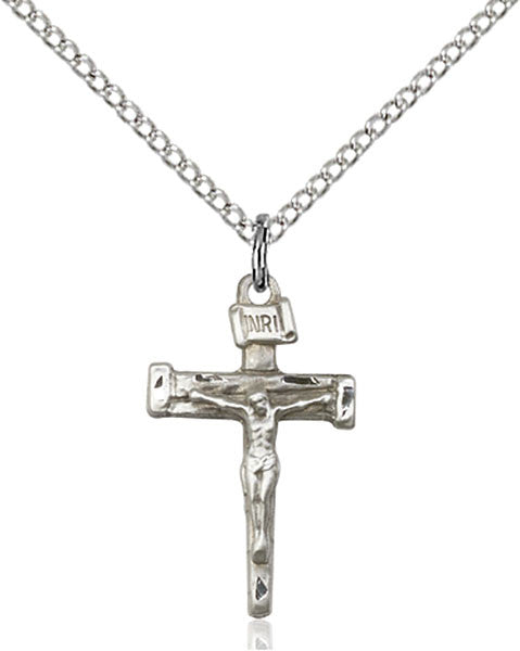 Sterling Silver Nail Crucifix Pendant