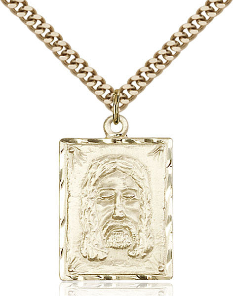 Gold Filled Holy Face Pendant