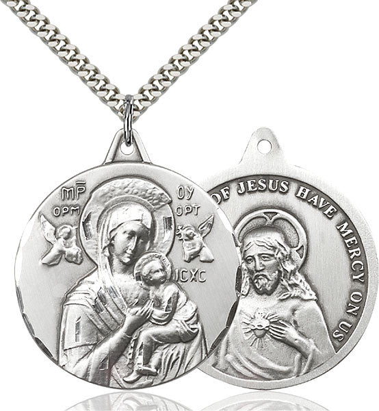 Sterling Silver O/L of Perpetual Help Pendant