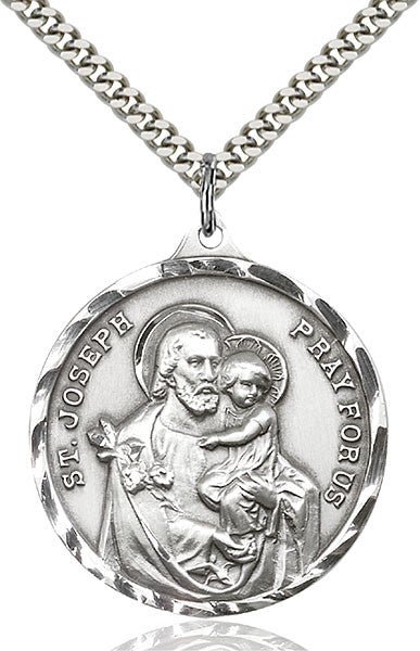 Sterling Silver St. Joseph Pendant