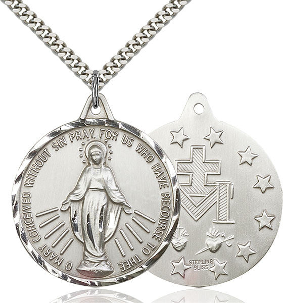 Sterling Silver Miraculous Pendant