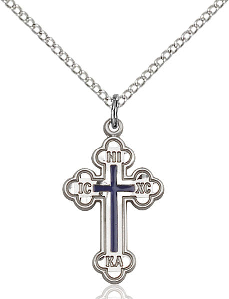 Sterling Silver Russian Cross Pendant