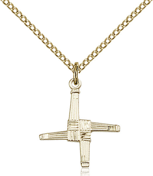 Gold Filled St. Brigid Cross Pendant