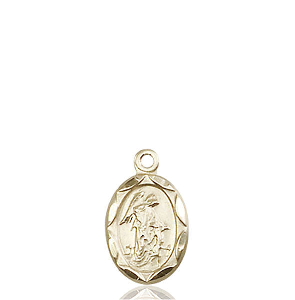 14kt Gold Guardian Angel Medal