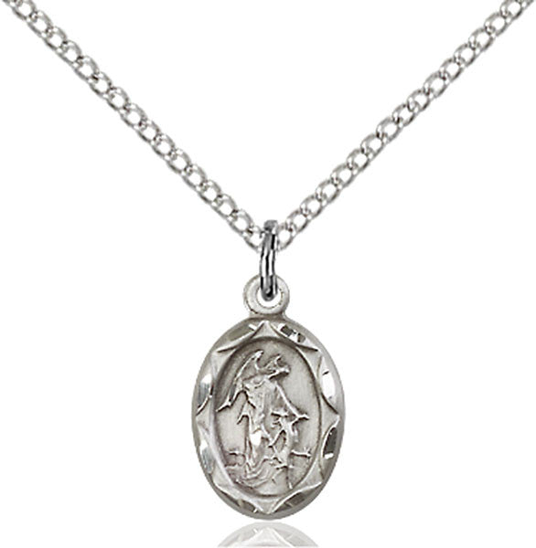 Sterling Silver Guardian Angel Pendant