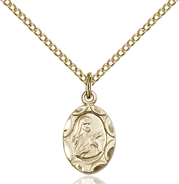 Gold Filled St. Theresa Pendant