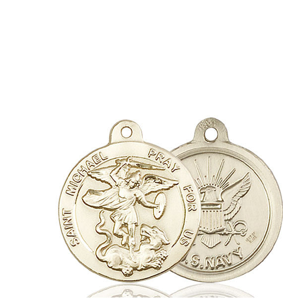 14kt Gold St. Michael the Archangel Medal