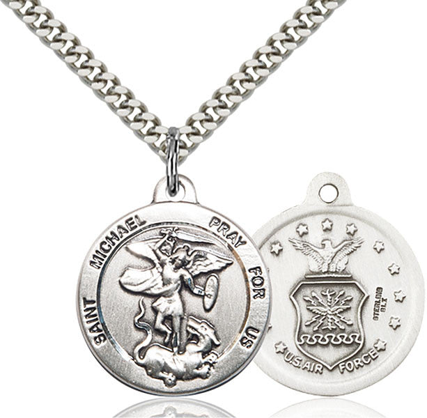 Sterling Silver St. Michael the Archangel Pendant