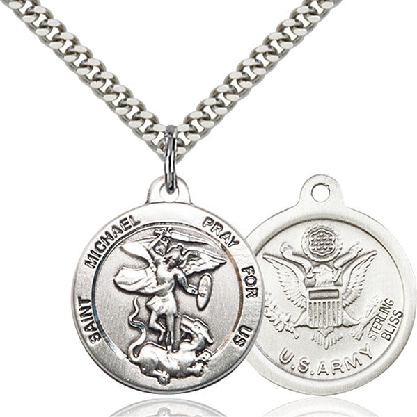 Sterling Silver St. Michael the Archangel Pendant