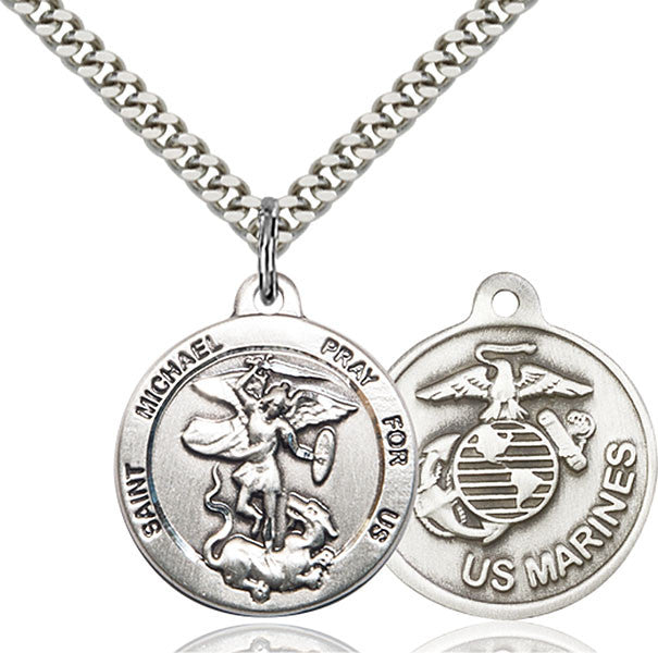 Sterling Silver St. Michael the Archangel Pendant