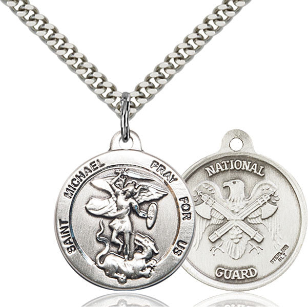 Sterling Silver St. Michael the Archangel Pendant