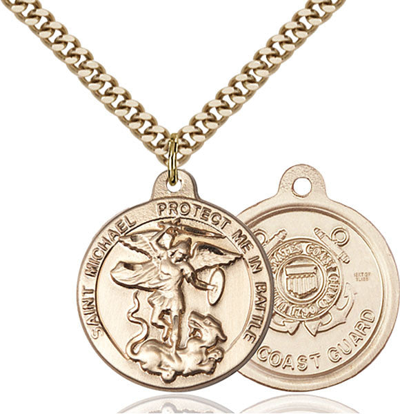 Gold Filled St. Michael the Archangel Pendant