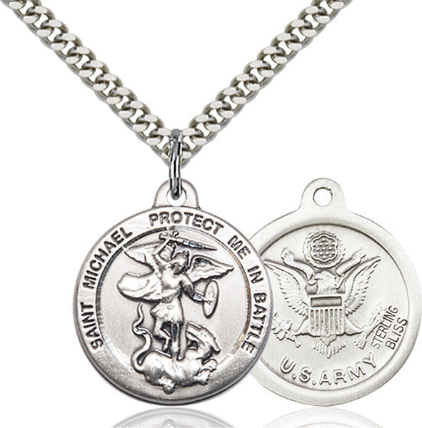 Sterling Silver St. Michael the Archangel Pendant