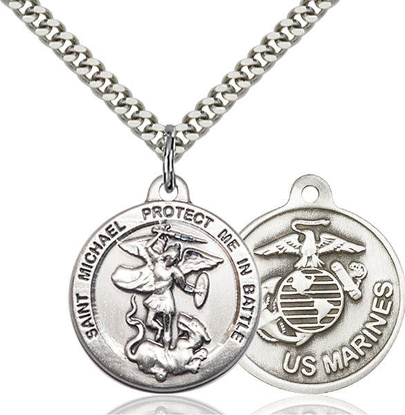 Sterling Silver St. Michael the Archangel Pendant