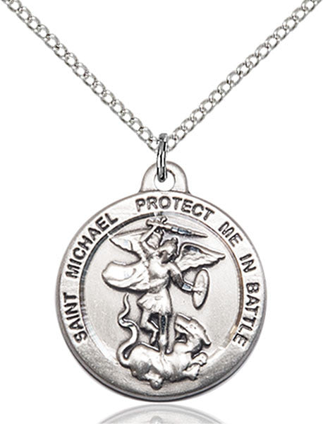 Sterling Silver St. Michael the Archangel Pendant