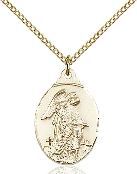 Gold Filled Guardian Angel Pendant