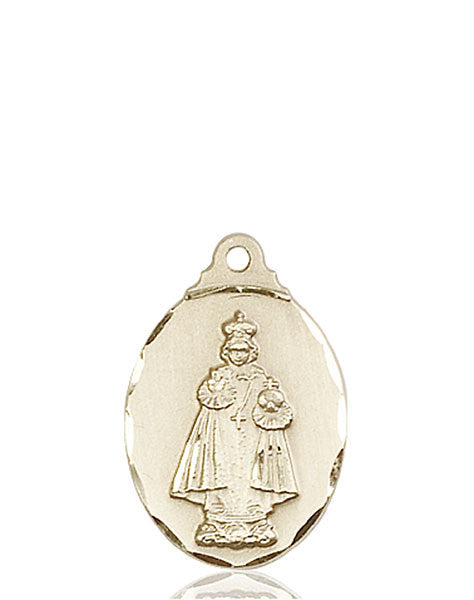 14kt Gold Infant of Prague Medal