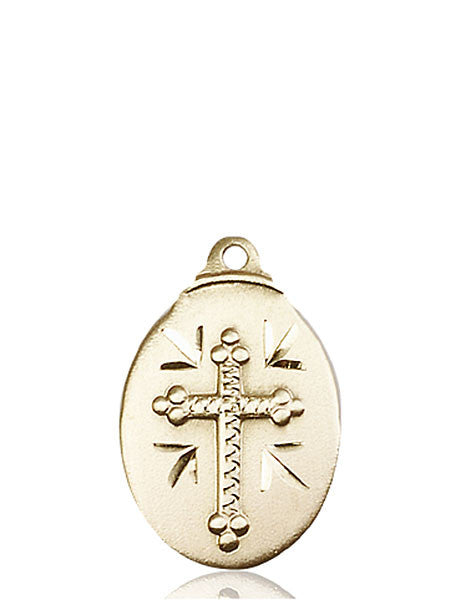 14kt Gold Cross Medal