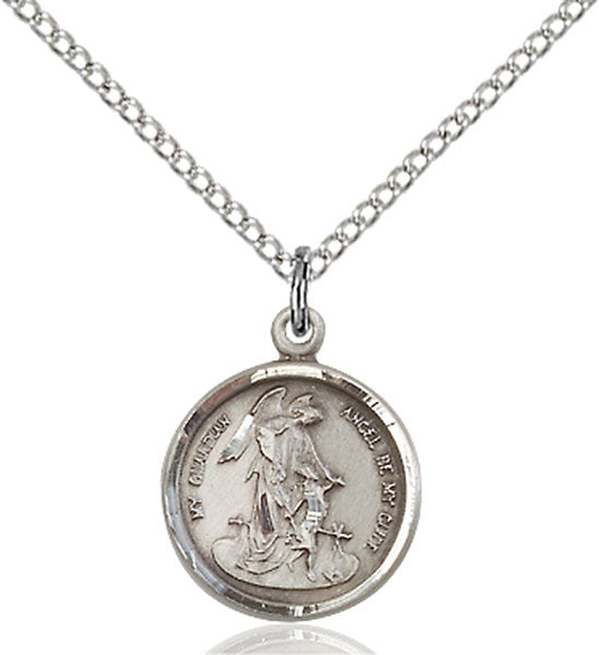 Sterling Silver Guardian Angel Pendant