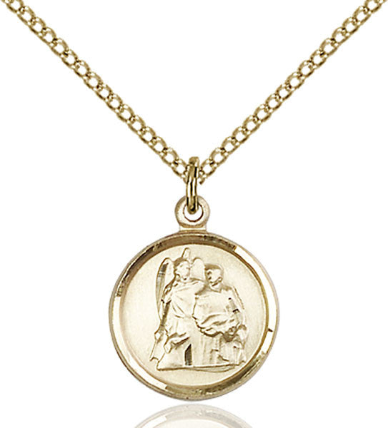 Gold Filled St. Raphael the Archangel Pendant