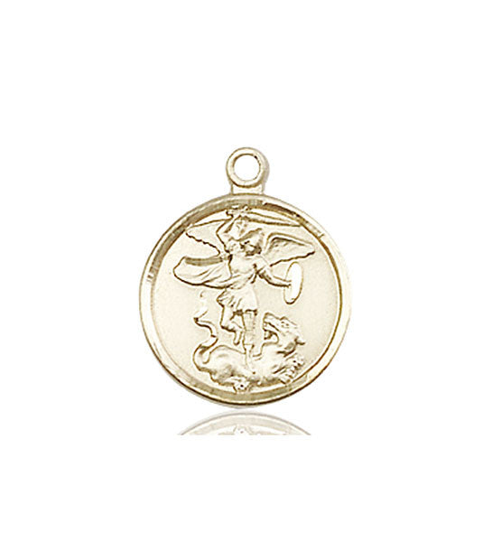 14kt Gold St. Michael the Archangel Medal