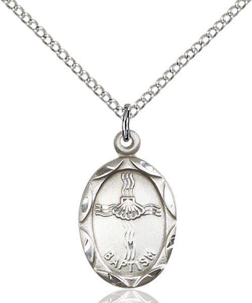 Sterling Silver Baptism Pendant