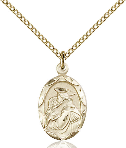 Gold Filled St. Anthony of Padua Pendant