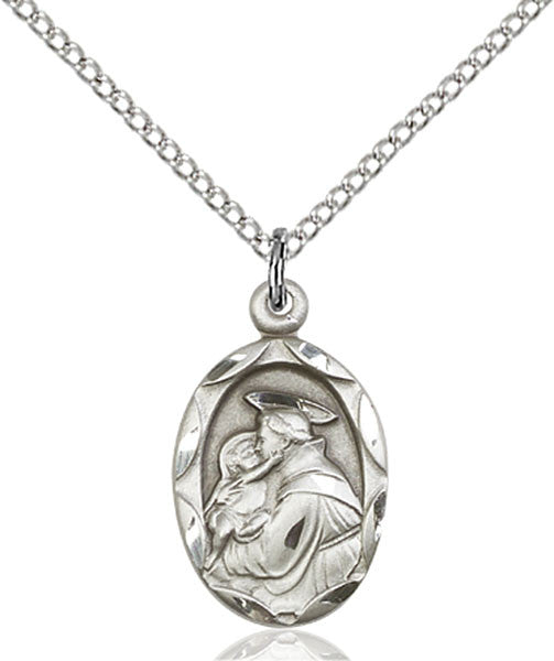 Sterling Silver St. Anthony of Padua Pendant