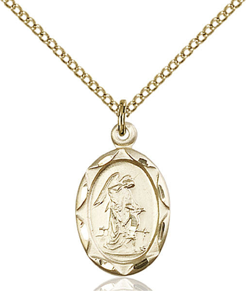 Gold Filled Guardian Angel Pendant