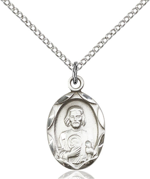 Sterling Silver St. Jude Pendant