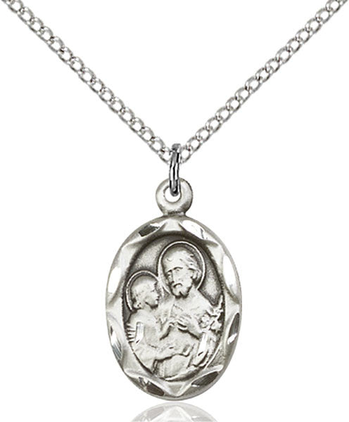 Sterling Silver St. Joseph Pendant